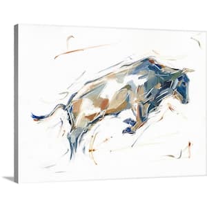 "Modern Bull Study I" by Ethan Harper 1-Piece Museum Grade Giclee Unframed Animal Art Print 12 in. x 16 in.