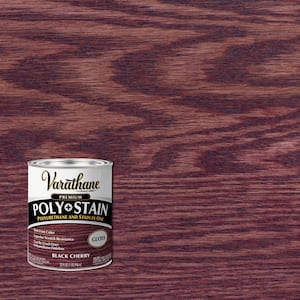 1 Qt. Black Cherry Semi-Transparent Gloss Oil-Based Interior Polyurethane and Stain (2-Pack)