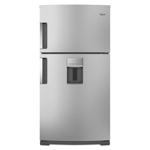 Whirlpool Gold 21.2 cu. ft. Top Freezer Refrigerator in Monochromatic Stainless Steel