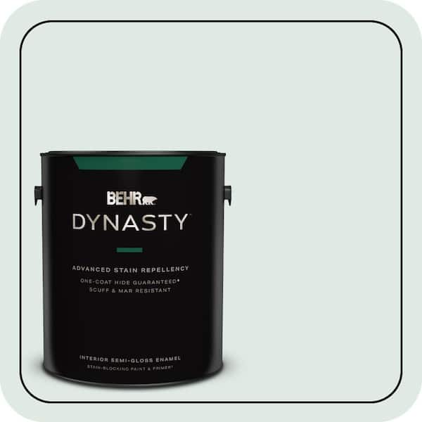 BEHR DYNASTY 1 gal. #480E-1 Country Mist Semi-Gloss Enamel Interior Stain-Blocking Paint & Primer
