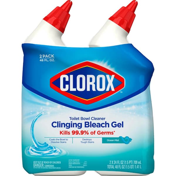 Clorox 24 oz. Manual Toilet Bowl Cleaner Clinging Bleach Gel Value Pack (2-Pack)