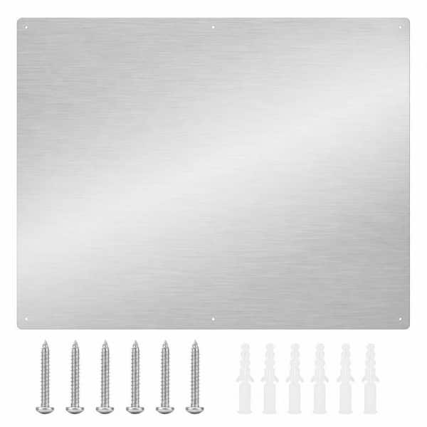 30 in. x 24 in. Stainless Steel Backsplash, Panel Splatter Guard for Stovetop, 6 Pre Drilled Holes for Easy Installation