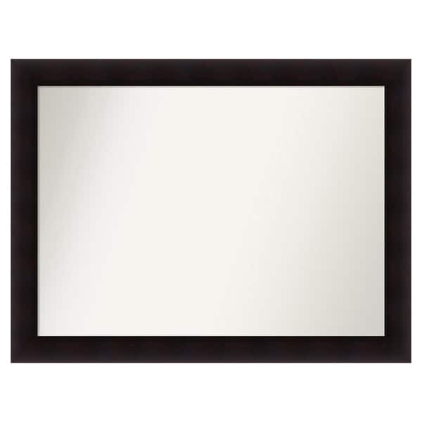 Amanti Art Portico Espresso 45.75 in. x 34.75 in. Custom Non-Beveled Wood Framed Batthroom Vanity Wall Mirror