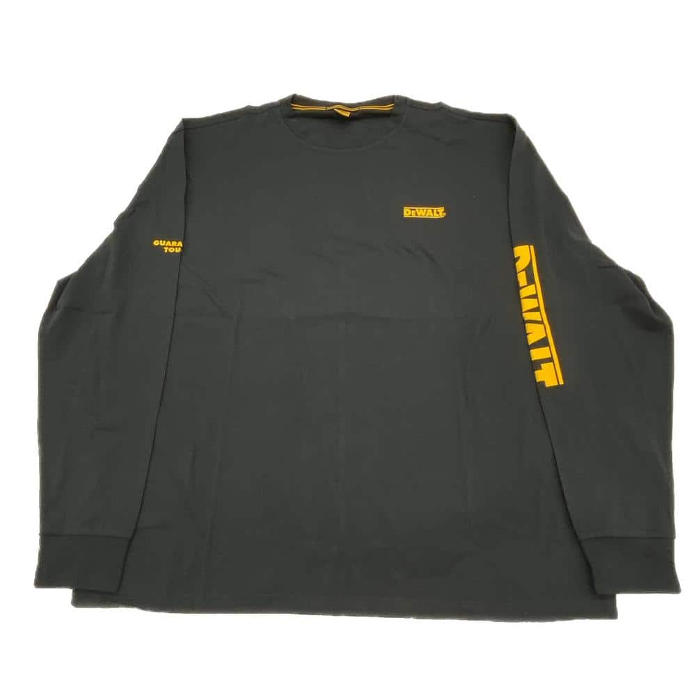 DEWALT Brand Carrier Unisex Medium Black Blend Long Sleeved T-Shirt ...