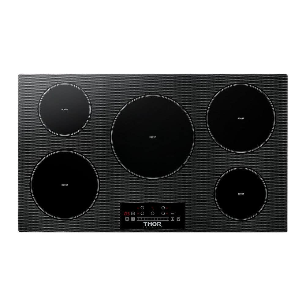 36 in. Induction Modular Cooktop in Black with 5 Elements