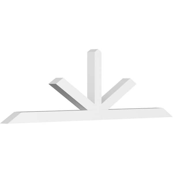 Ekena Millwork Saratoga 96 in. W x 28 in. H x 4 in. D Signature Polyurethane Bracket