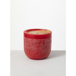 6 in. Cranberry Decorative Timber Goblet