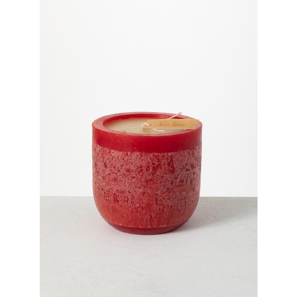 Vance Kitira 6 in. Cranberry Decorative Timber Goblet