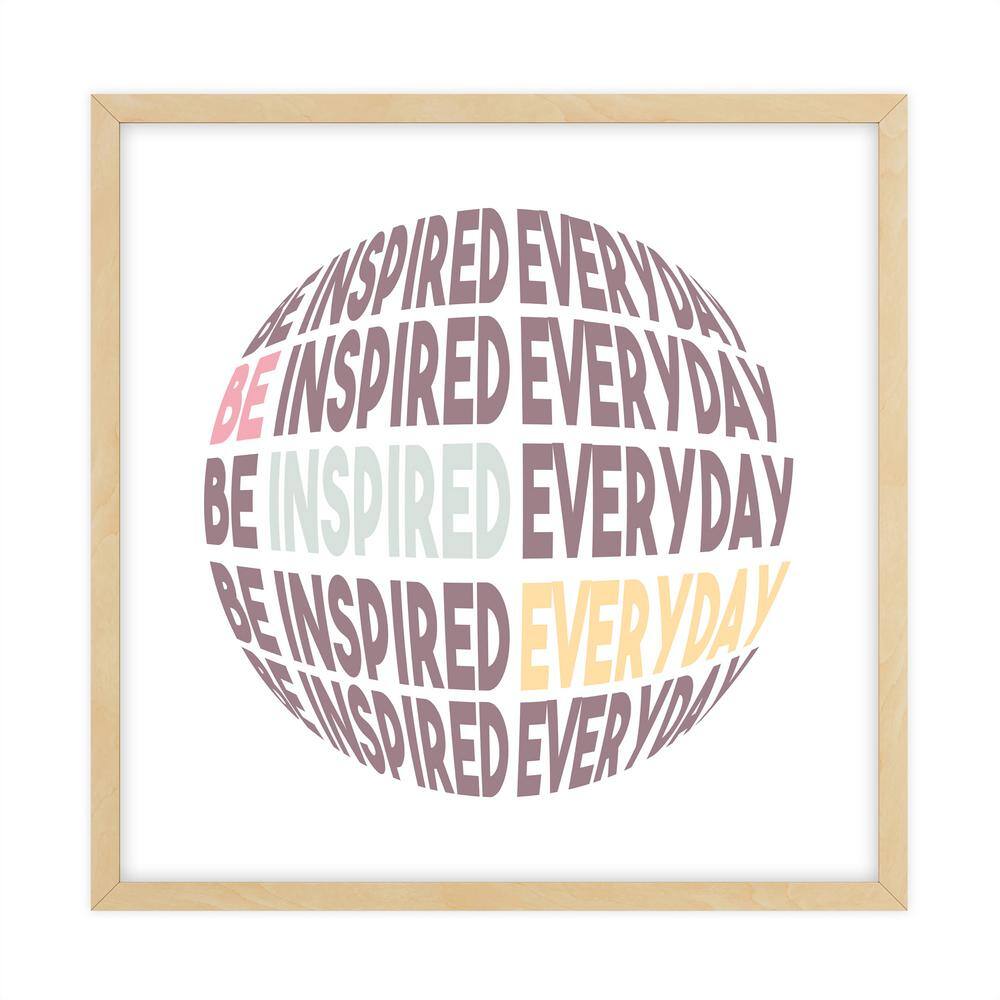 Dimensional Word Art Framed Typography Art Print 18 in. x 18 in.