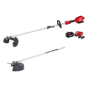 M18 FUEL 18V Lithium-Ion Brushless Cordless QUIK-LOK String Trimmer 8Ah Kit with M18 FUEL Brush Cutter Attachment