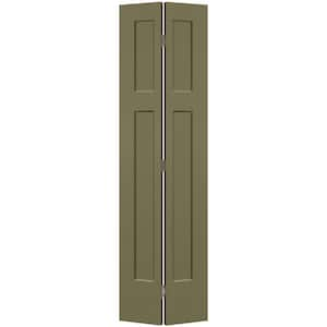 24 in. x 80 in. 3-Panel Winslow Hollow Core Truly Olive Molded Composite Bi-Fold Door