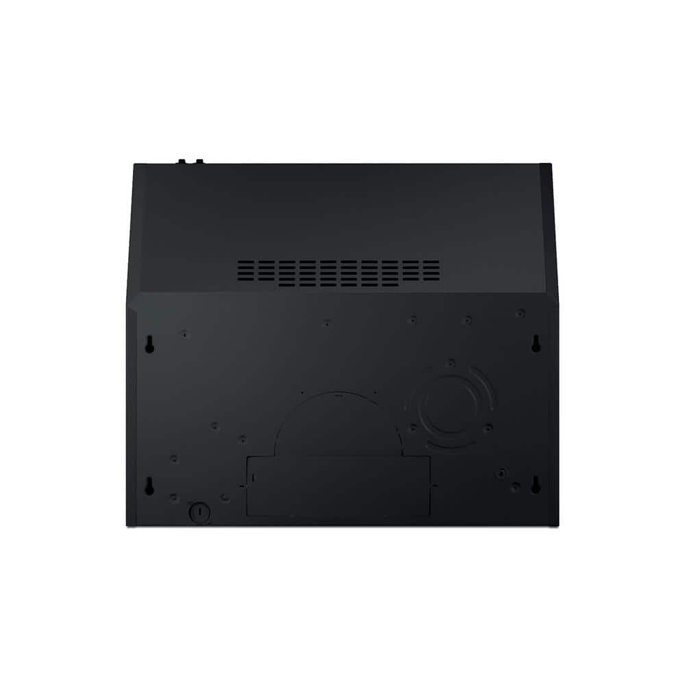 Summit Black Stainless Steel Convertible Under Cabinet Range Hood