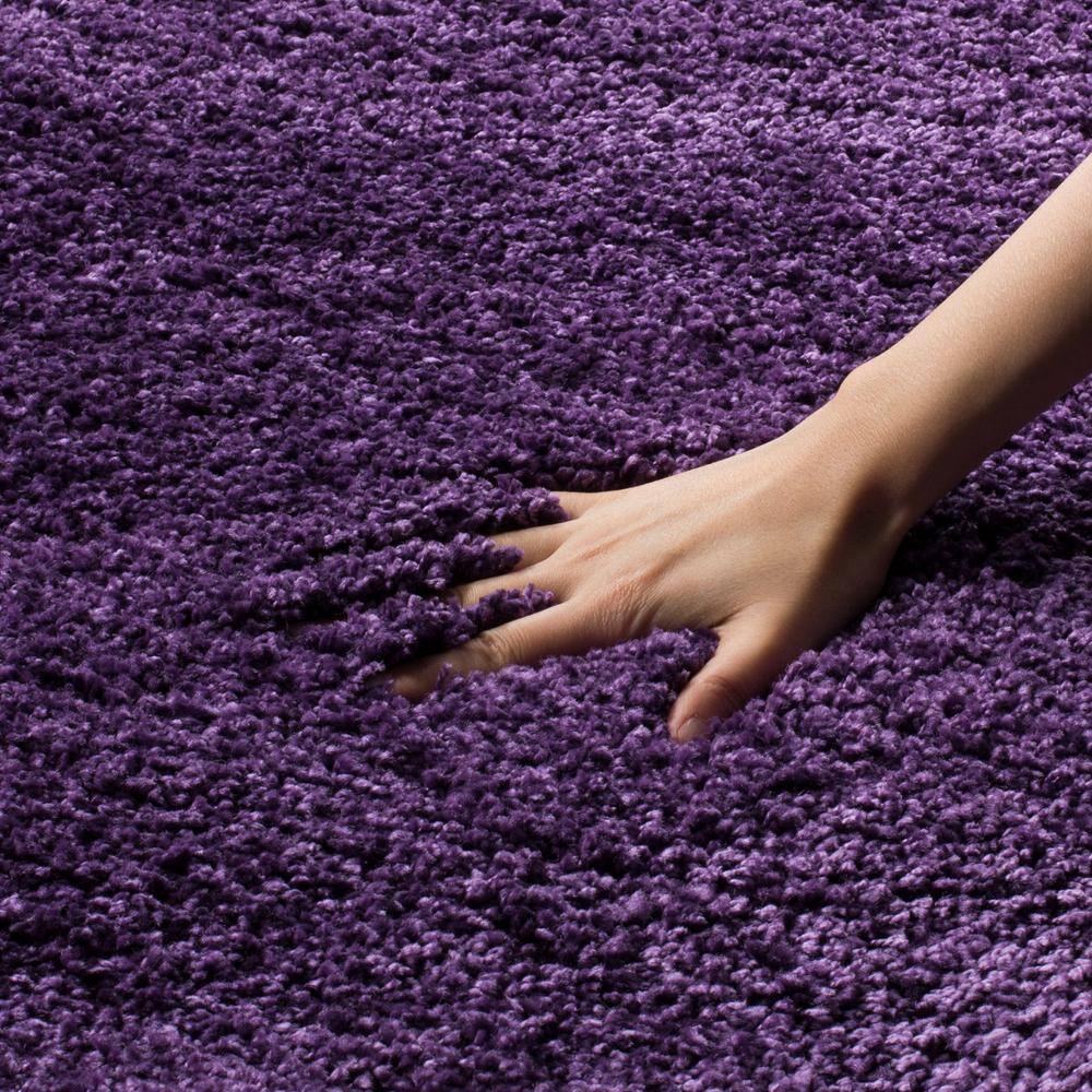 Purple Synthetic Shag Area Rug - 3' x 5'