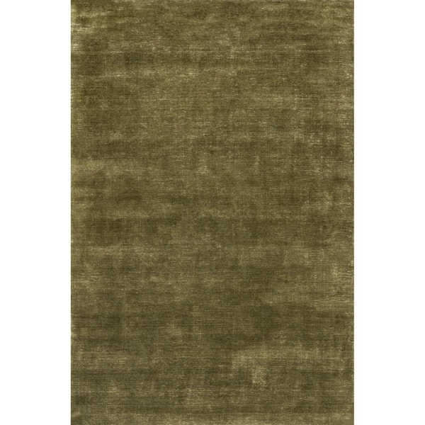 RUGS USA Arvin Olano Arrel Speckled Wool-Blend Verdant Green 4 ft. x 6 ft. Indoor/Outdoor Patio Rug