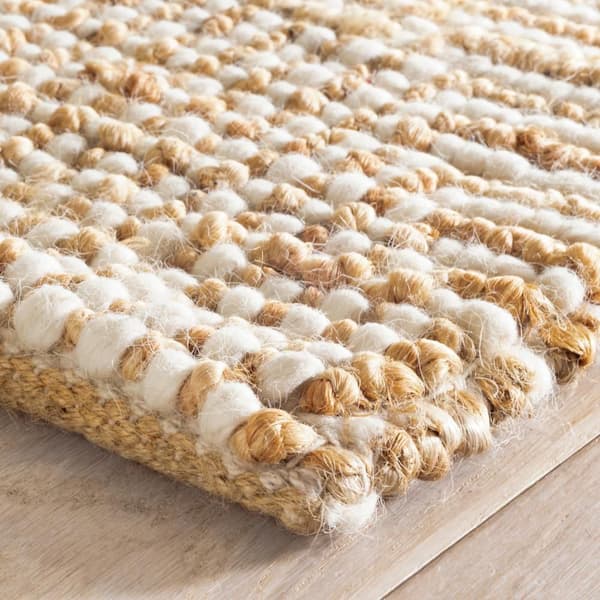 Kelan Handwoven Jute Ivory 5 ft. x 8 ft. Indoor Area Rug