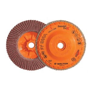 Enduro-Flex 7 in. x 7/8 in. Arbor GR80 the Longest Life Flap Disc (10-Pack)
