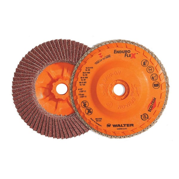 Enduro-Flex 7 in. x 7/8 in. Arbor GR80 the Longest Life Flap Disc (10-Pack)