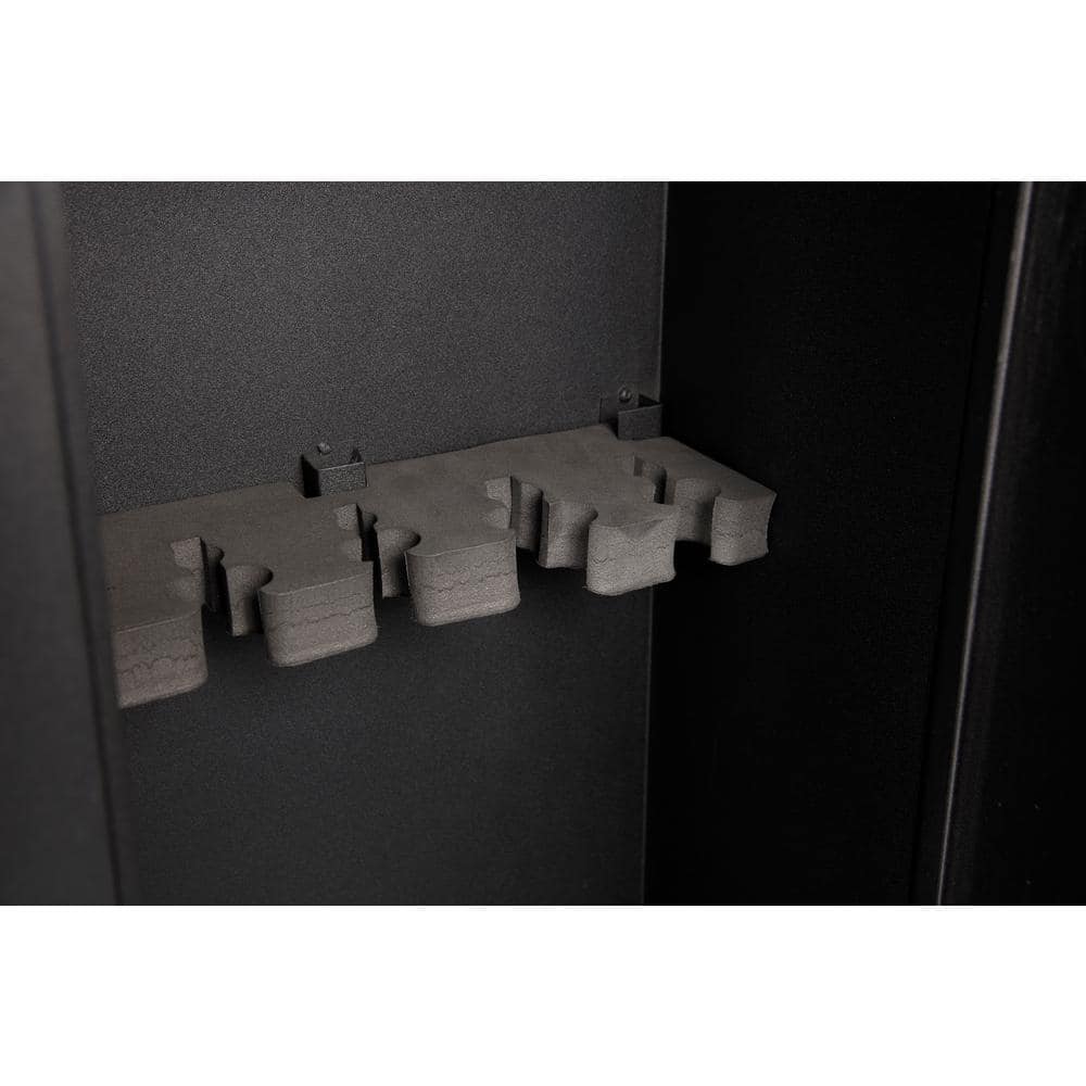 Black 49" Heavy-Duty Metal 5-Gun Security Cabinet