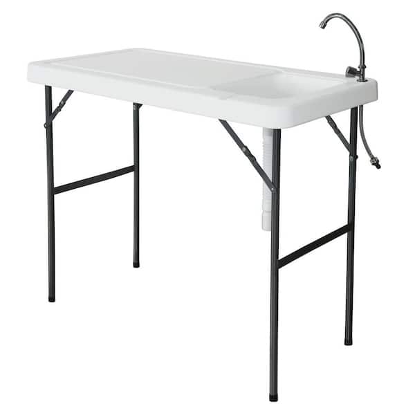 Winado Folding Portable Fish Table with Sink Faucet 674841863959 - The Home  Depot