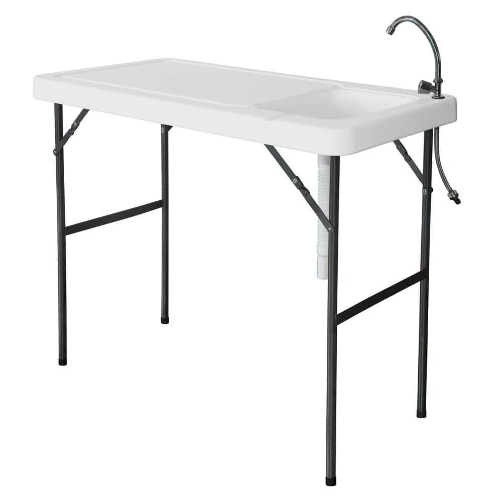 Fishing table with sink discount