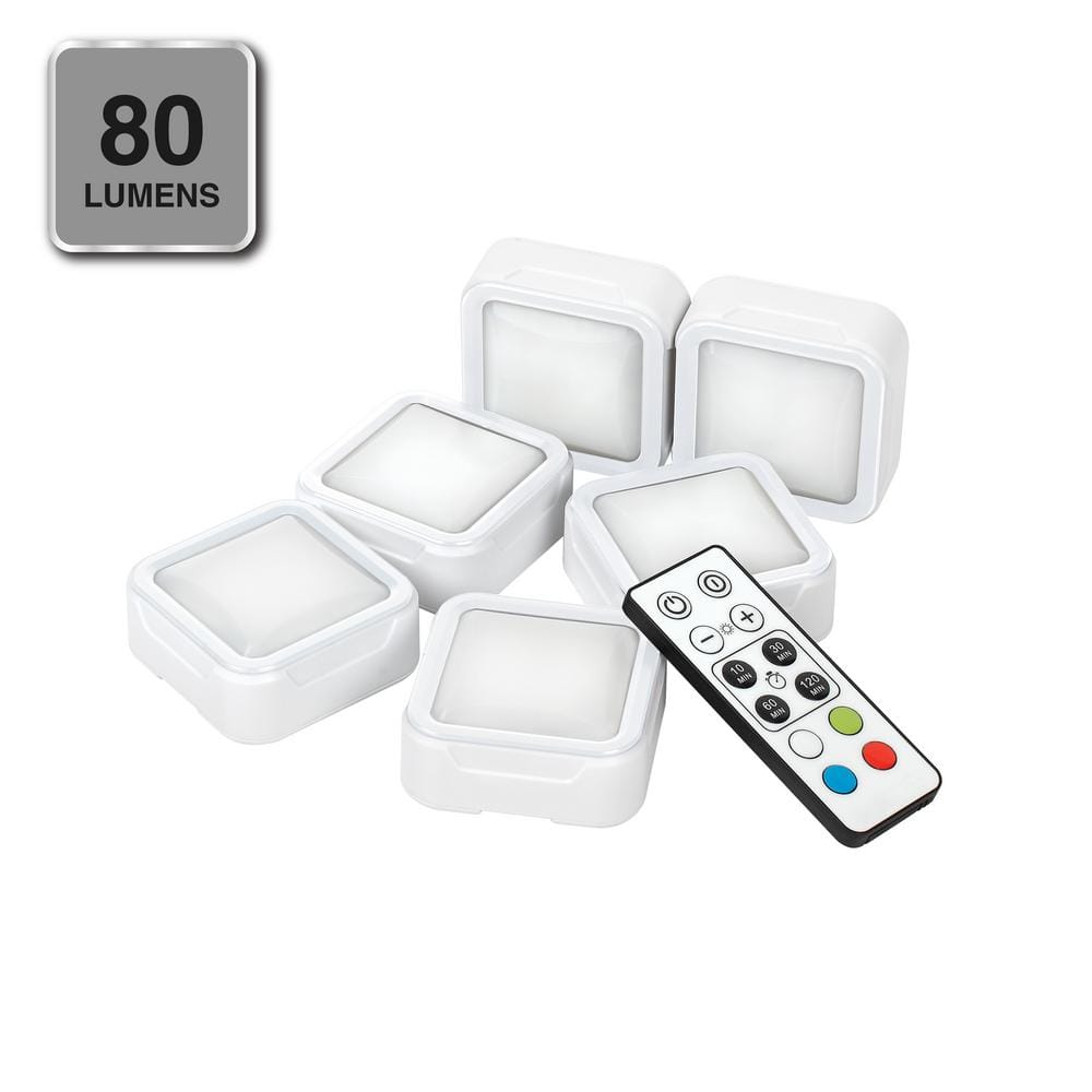 PRIVATE BRAND UNBRANDED 80 Lumens Integrated LED Puck Lights with