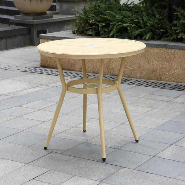 Janele Round Aluminum Outdoor Dining Table