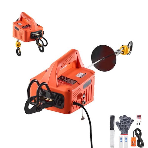 3-in-1 Electric Hoist Winch, 1500-Watt Portable Winch, 1100 lbs. Capacity, 25 ft. Lift, Manual/Wired/Wireless Control