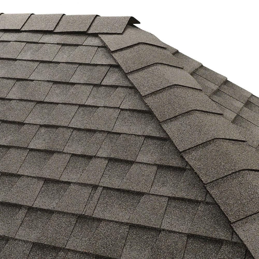 GAF Timbertex Oyster Gray DoubleLayer Hip and Ridge Cap Roofing