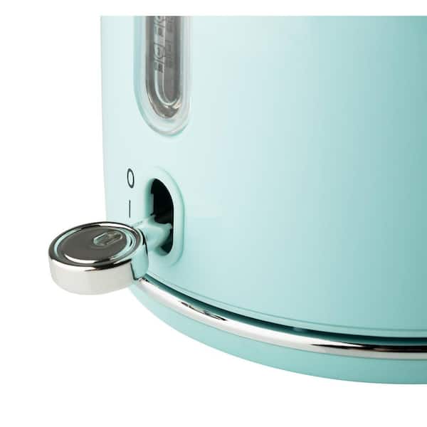 HADEN Heritage 7-Cup Light Blue Turquoise Cordless Stainless Steel Retro Electric  Kettle with Auto Shut-Off 75004 - The Home Depot
