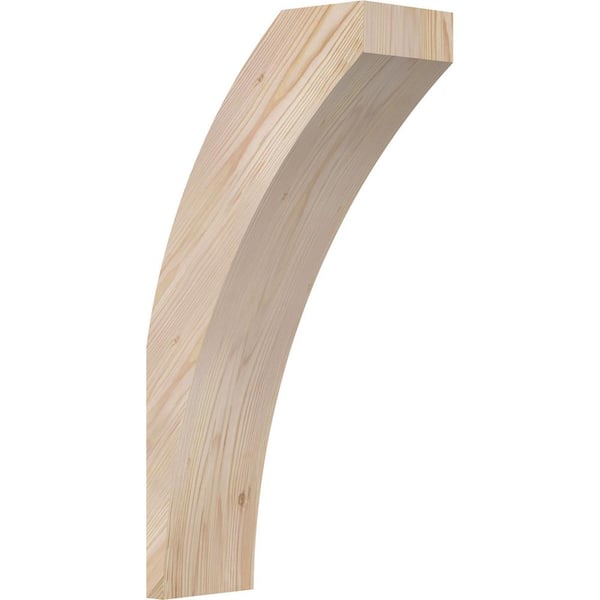 Ekena Millwork 5 1/2"W x 12"D x 24"H Thorton Smooth Knee Brace, Douglas Fir