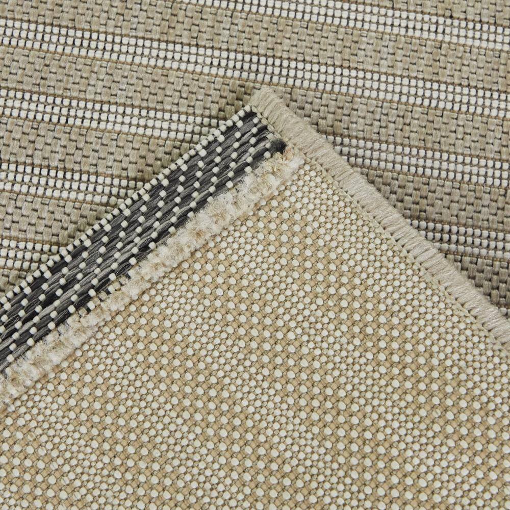Ernesto Tan and Gray Geometric Synthetic Indoor/Outdoor Area Rug 5' x 7'
