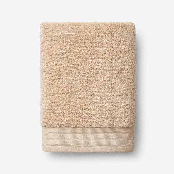Company Cotton Plush Spa Solid Antique Beige Cotton Single Bath Towel