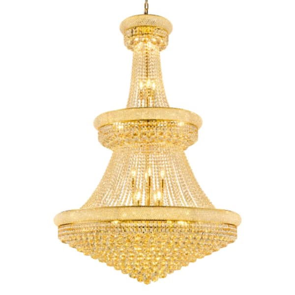 Jushua 16-inch Luxury Crystal LED Chandelier - Modern Chandelier