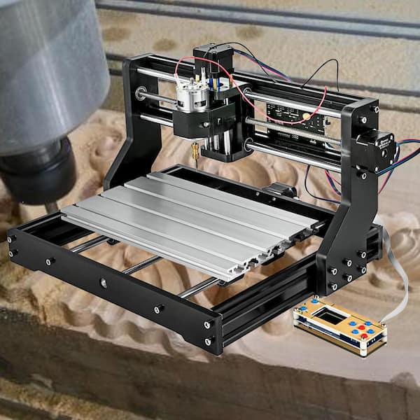 VEVOR CNC 3018-PRO 3 Axis CNC Router Kit GRBL Control Plastic Acrylic PCB  PVC Wood Carving Milling Engraving Machine DKJ3018PROJCK0001V1 - The Home  Depot