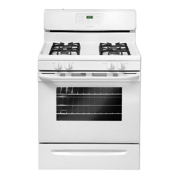 Frigidaire 30 in. 5.0 cu. ft. Gas Range with Self-Cleaning Oven in White