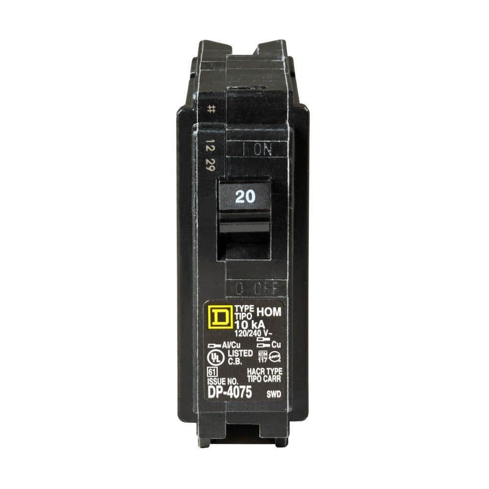 Square D HOM120CP 20 A Miniature Circuit Breaker for sale online 