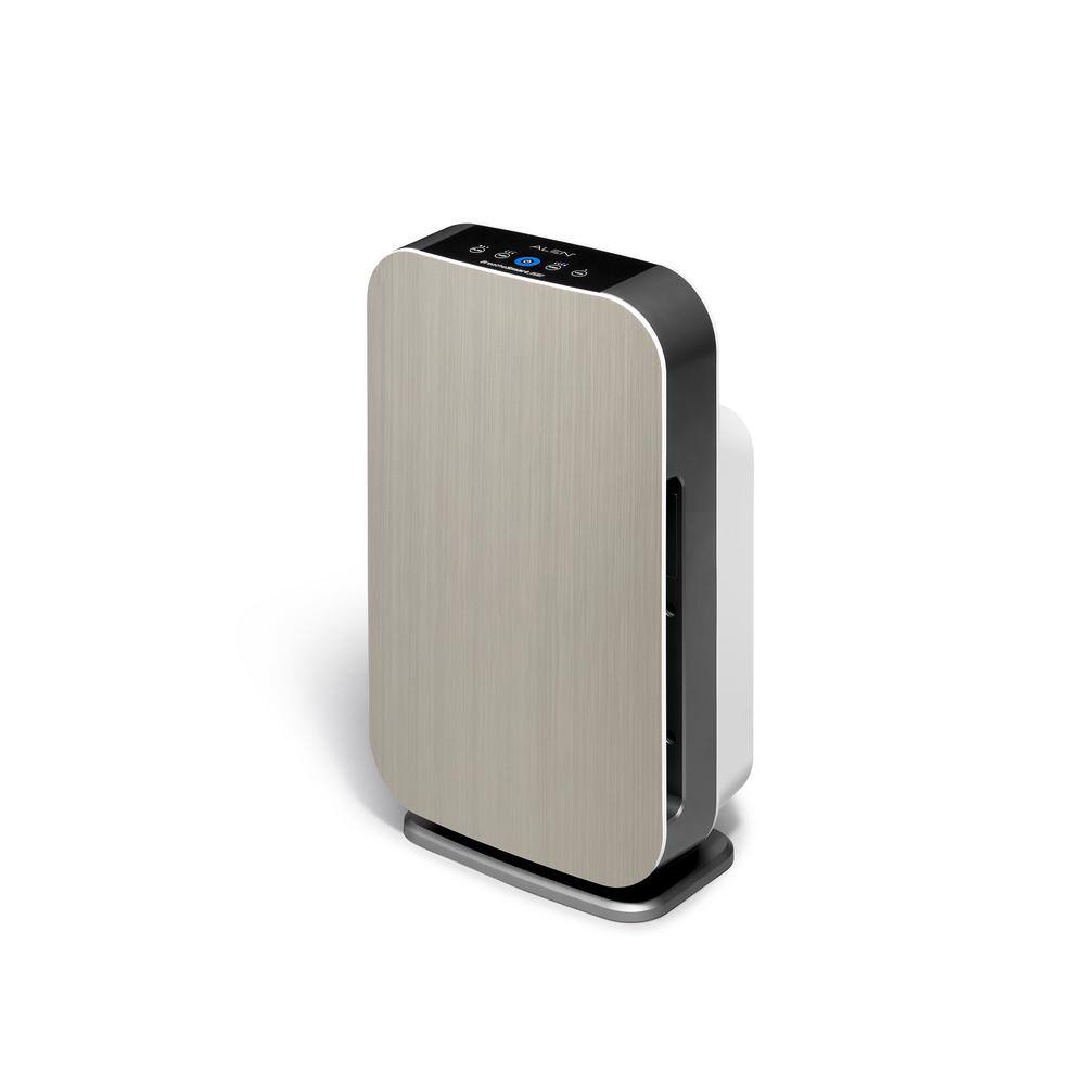 Brushed Stainless Tower HEPA Air Purifier with Odor Absorbing