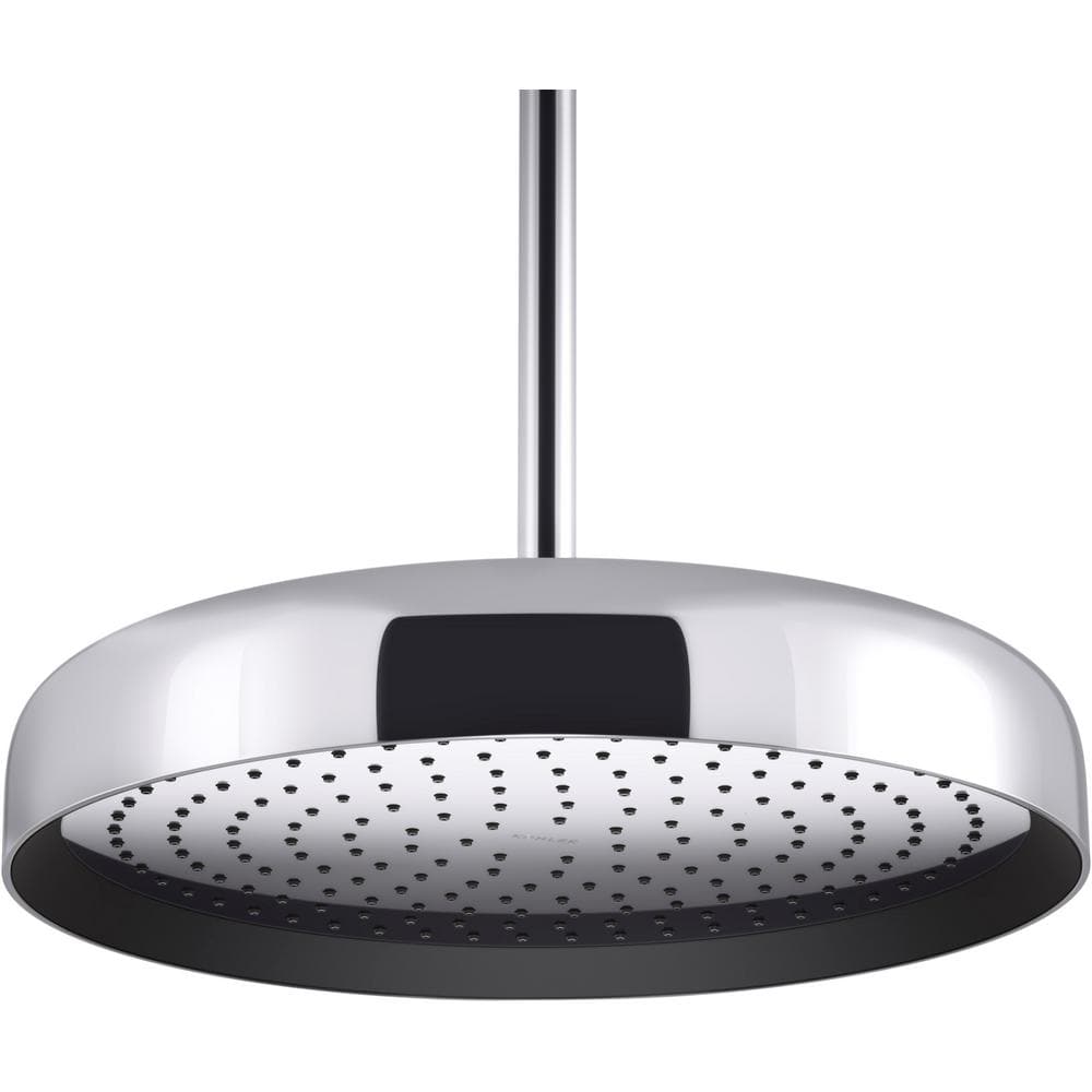 Polished Chrome 14" Round Rain Shower Head with Adjustable Water Flow