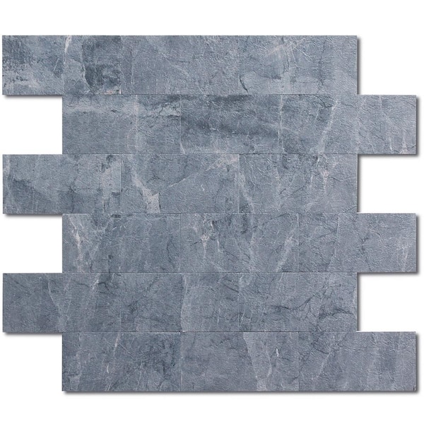 Yipscazo Subway Oscar Grey 12 in. x 12 in. PVC Peel and Stick Tile (5 sq. ft./5-Sheets)