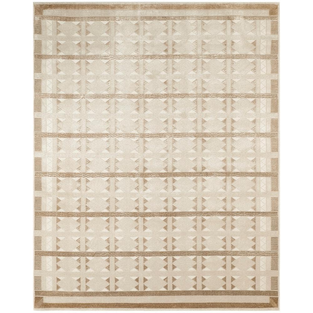 Nordic Taupe 8 ft. x 10 ft. Geometric Contemporary Area Rug price history on PriceWatchPro