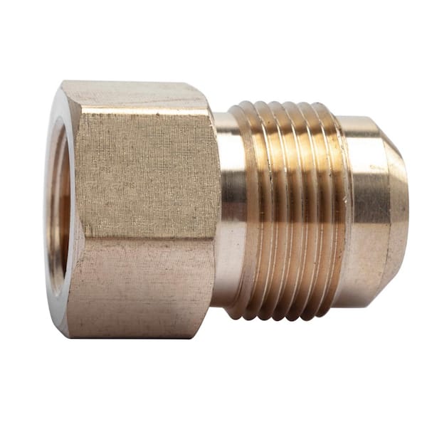 LTWFITTING 3/4 in. OD Flare x 1/2 in. FIP Brass Adapter Fitting (5-Pack)