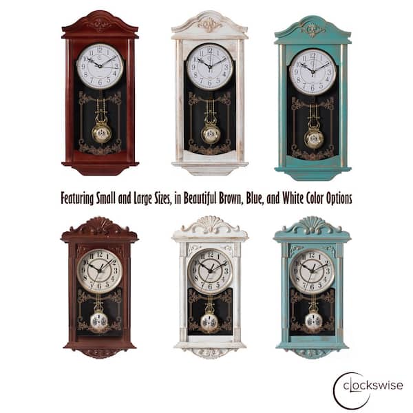 Mantel Clock, Retro Table Clock Silent Decorative Wood Chiming