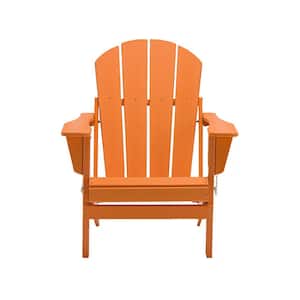 Orange Folding Plastic Adirondack Chair Patio Chairs Lawn Chair Outdoor Chairs