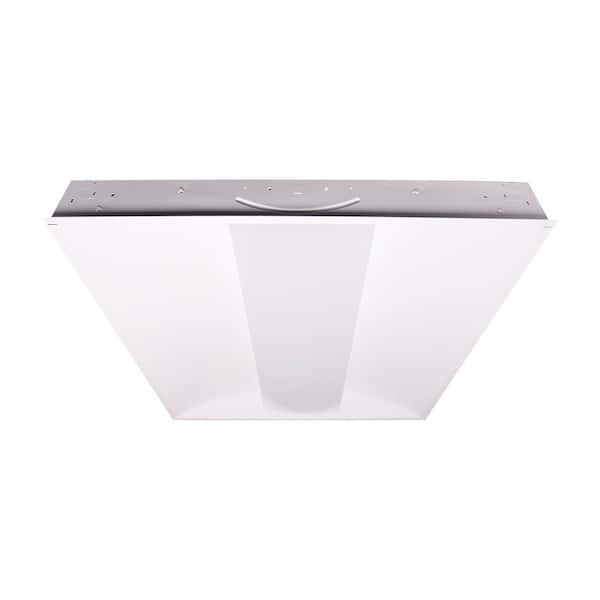 2 ft. x 2 ft. 51-Watt Equivalent Integrated LED White Center Lens Troffer, 4000K Bright White