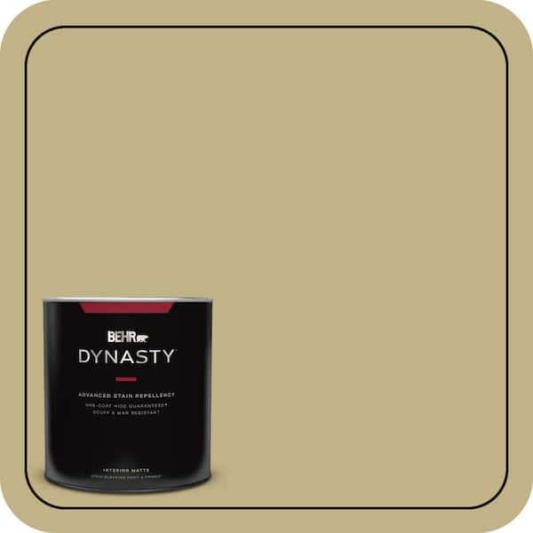 1 qt. #380F-5 Harmonic Tan Matte Interior Stain-Blocking Paint and Primer
