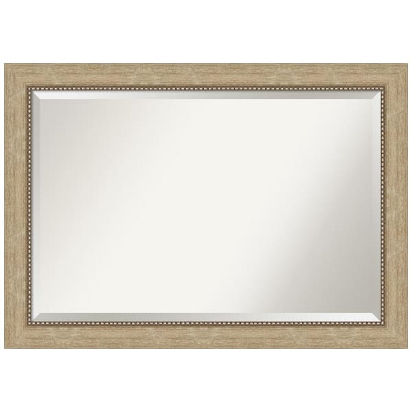 Astor Champagne 41 in. H x 29 in. W Framed Wall Mirror