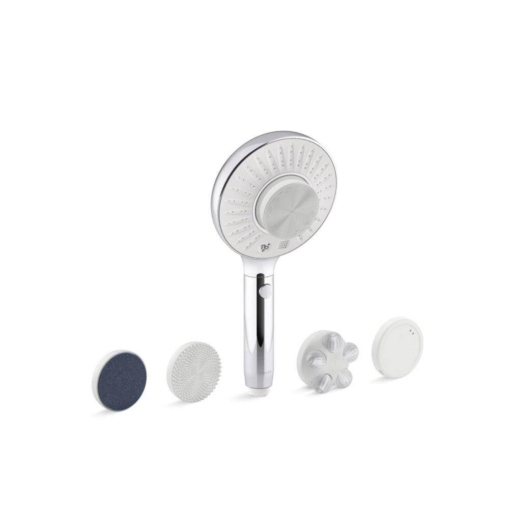 Polished Chrome Handheld Two-Function Showerhead with Cleansing Device