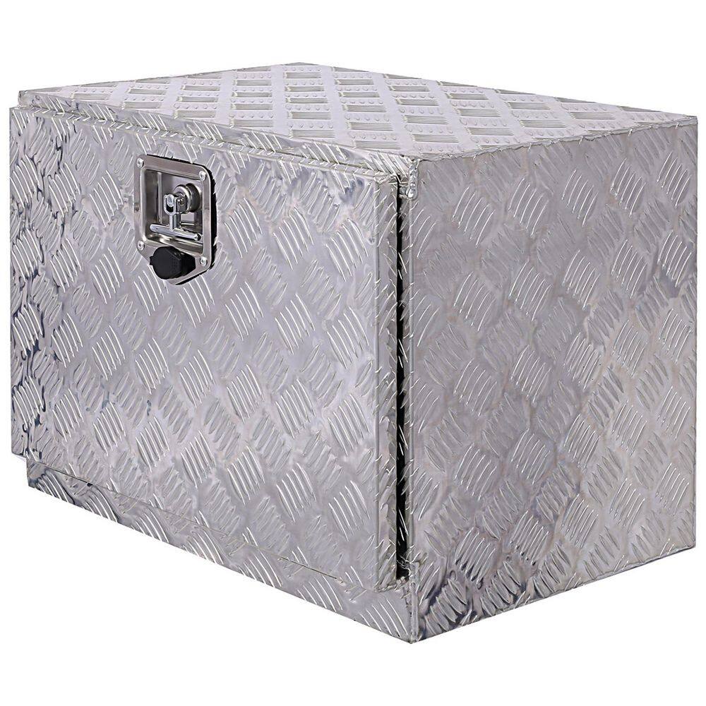 17.3 in. W Aluminum Silver Outdoor Tool Storage Box, Suitable for Outdoor Storage, with Lock and Key price history on PriceWatchPro