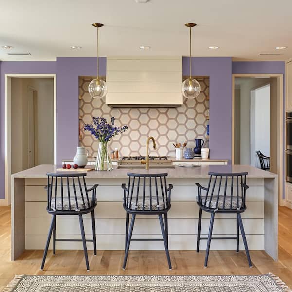 1 gal. #S100-5 Purple Potion Semi-Gloss Interior Paint