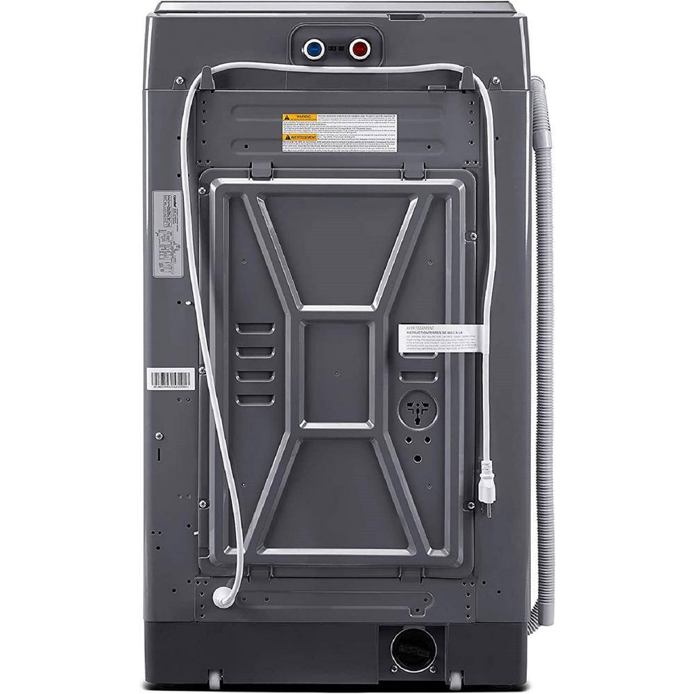 Gray Stainless Steel Top-Loading Electric Washer for RV